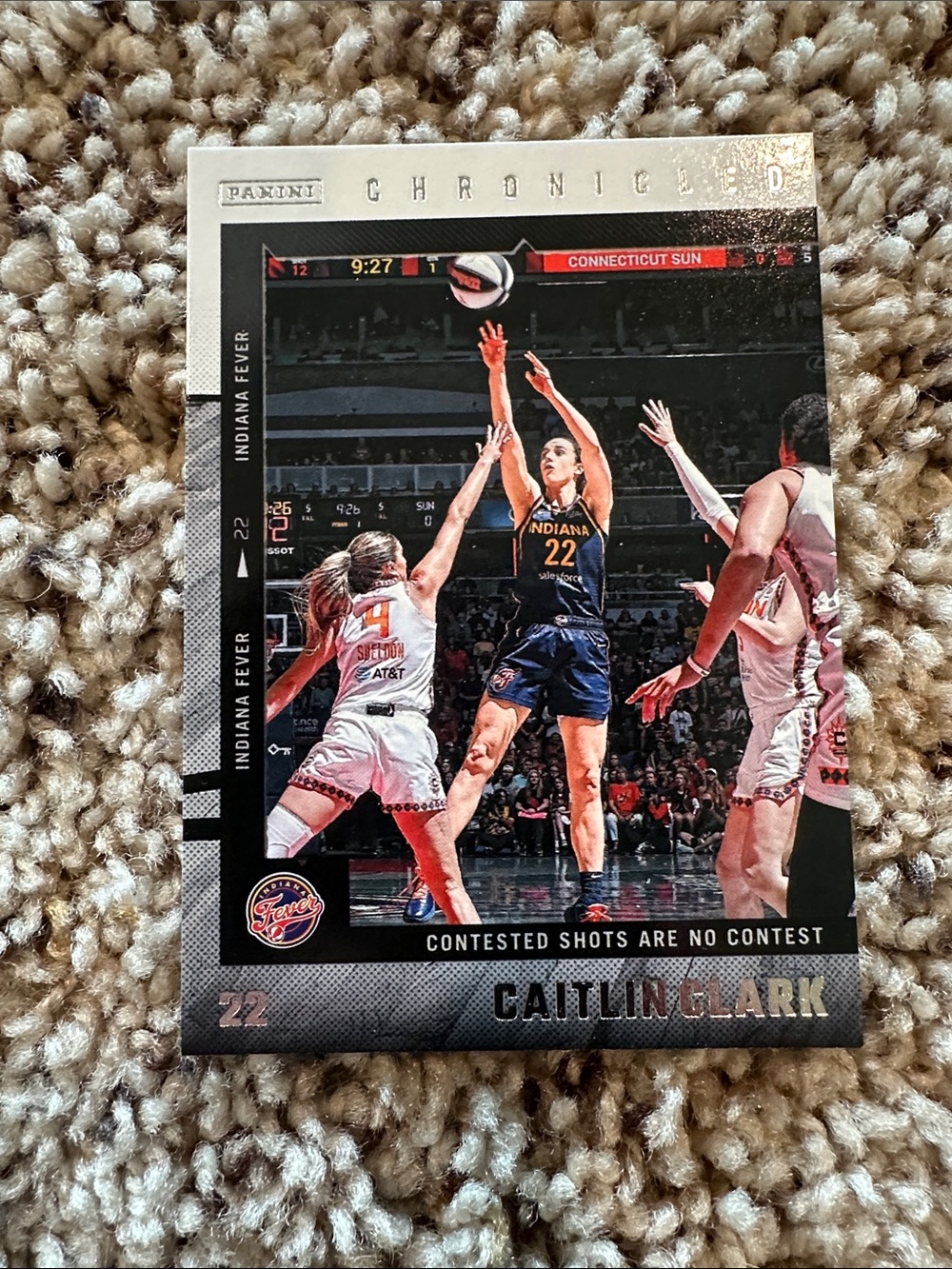 Panini Chronicles Caitlin Clark Indiana Fever Basketball Trading Card - #30